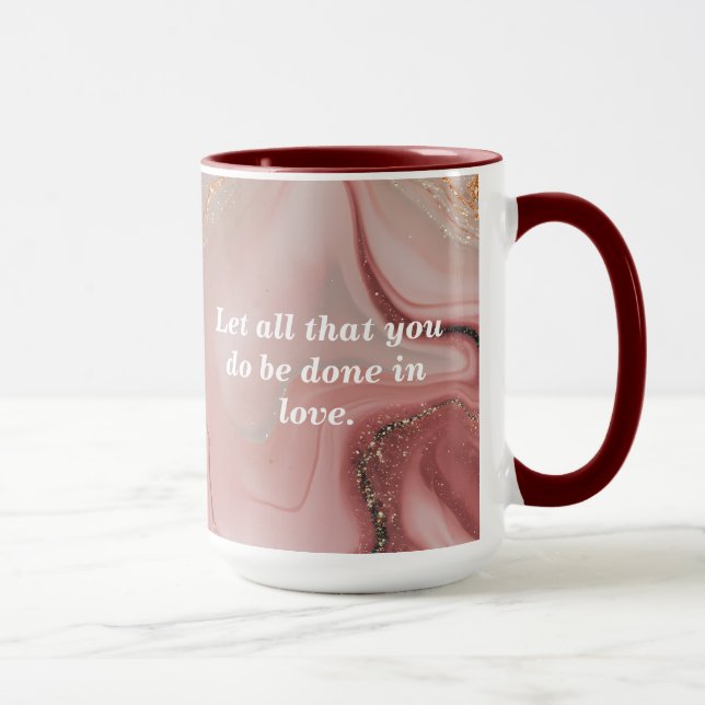 Personalize Custom Bible Scripture Coffee Mug (Right)