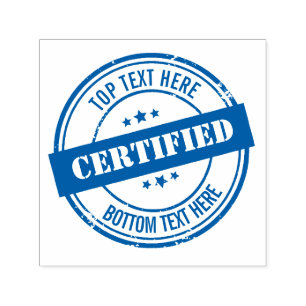 Personalize custom certified stamp