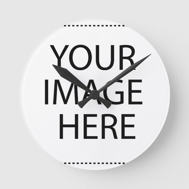 personalize custom family friend gift create round clock (Front)