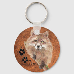 Personalize, Custom Foxy Keychain