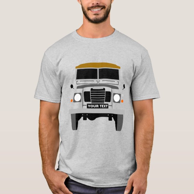 Personalize custom Land Rover T-Shirt (Front)