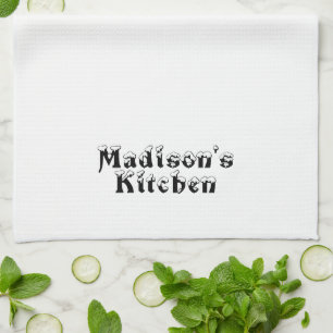 Personalize Custom Name business store Kitchen Towel