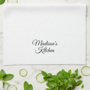 Personalize Custom Name family business bakery Kitchen Towel