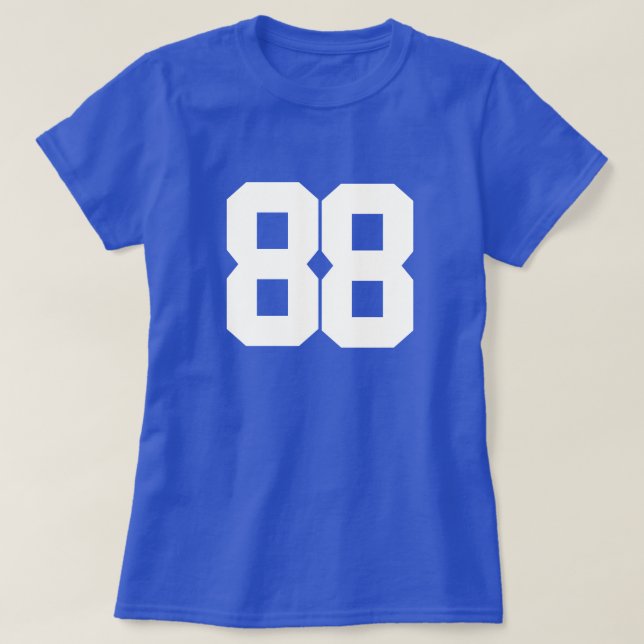 Personalize Custom Number Shirt Design 88 (Design Front)