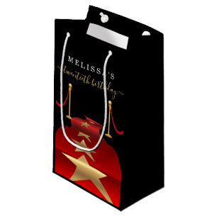 Personalize Custom Red Carpet Party Favour Gift Small Gift Bag