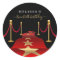 Personalize Custom Red Carpet Themed Party Sticker