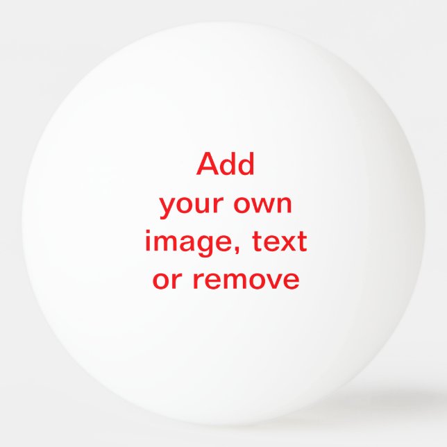 Personalize, Customize, Create Your Own, Ping Pong Ball (Front)