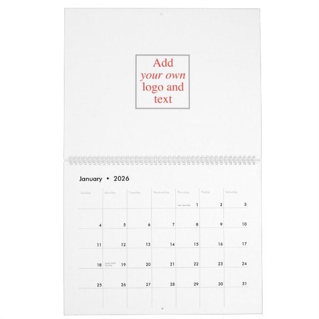 Personalize, Customize, Create Your Own, Template Calendar (Jan 2026)