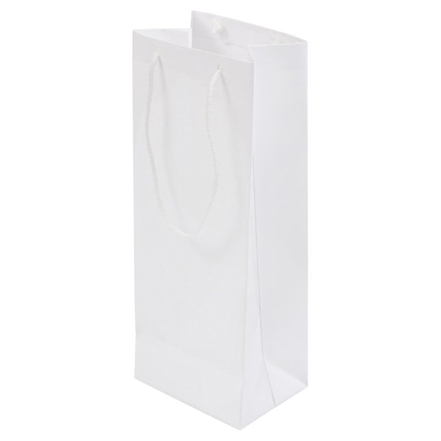 Personalize Customize Shower Celebration Guests Wine Gift Bag (Back Angled)