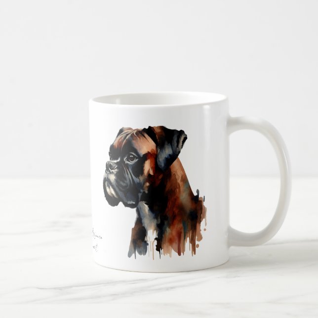 Personalize Cute Boxer  Coffee Mug (Right)