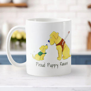 Personalize Cute Guide Dog and Puppy-in-Training Coffee Mug