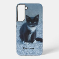 Personalize cute Tuxedo kitten