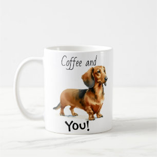  Personalize Dachshund BROWNS Coffee & You! Mug