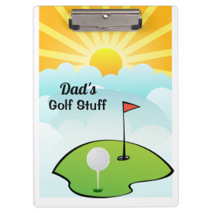 Personalize Dad's Golf Stuff  Clipboard