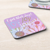 Personalize Daisy: Floral Joy, Joy, Joy! Beverag