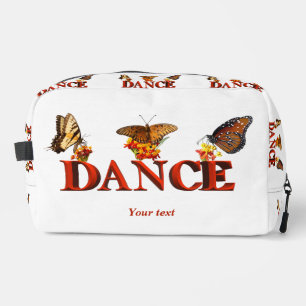 Personalize Dance sign with butterflies  Dopp Kit