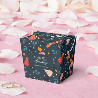 Personalize dark Festive mixed Candles Holiday Box