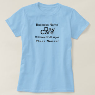 Personalize Day Care Sky Blue T-Shirt