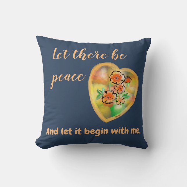 Personalize design and text quote  throw pillow (Front)