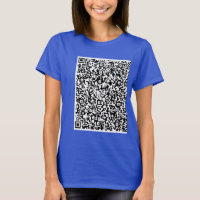 Personalize Design Your Own Custom QR Code T-Shirt