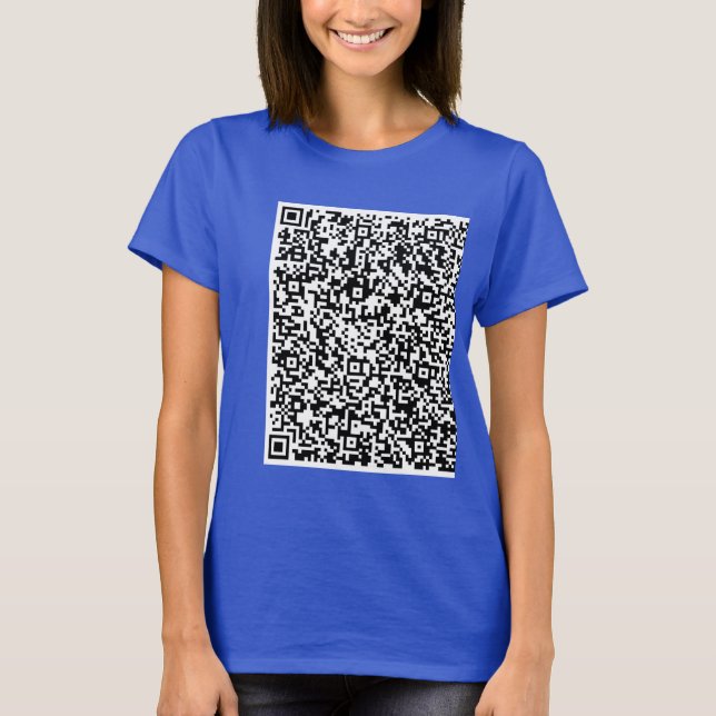 Personalize Design Your Own Custom QR Code T-Shirt (Front)