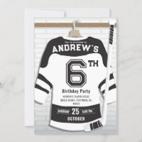 Personalize Digital Hockey Birthday Party