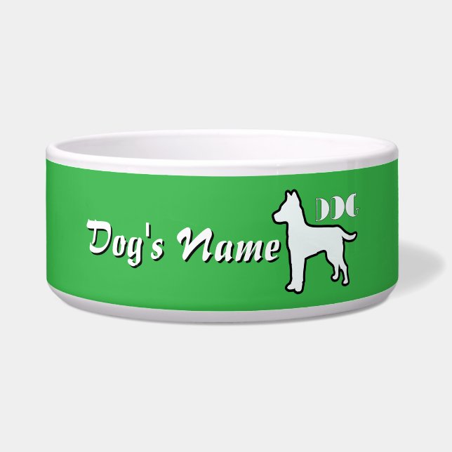 Personalize DOG Logo Bright Green Large Dog  (Front)