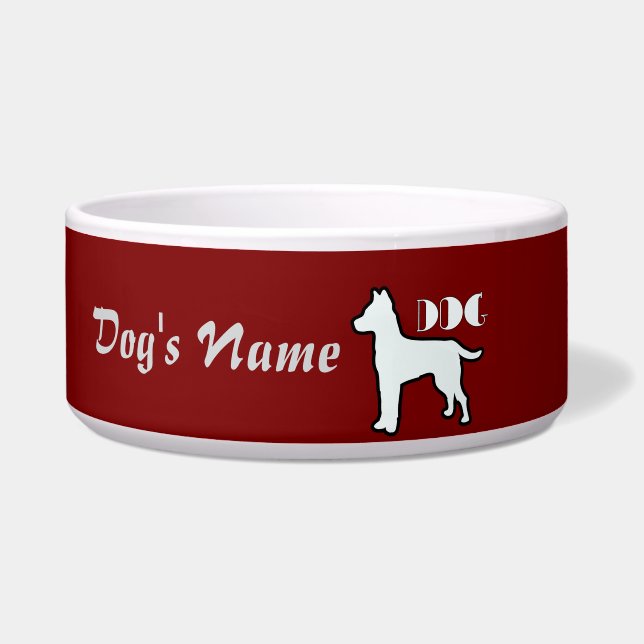 Personalize DOG Logo Dk Red Large Dog  (Front)