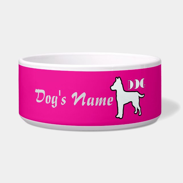 Personalize DOG Logo Hot Pink Large Dog  (Front)