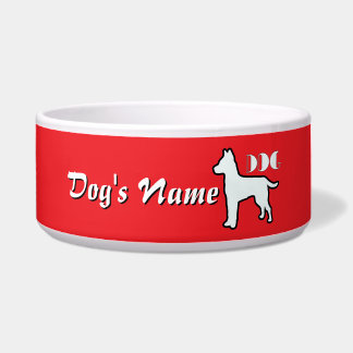 Personalize DOG Logo Red Large Dog 