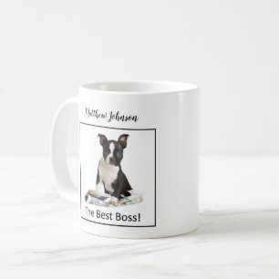 Personalize Dog Newspaper Boss’s Day, Humour Coffee Mug