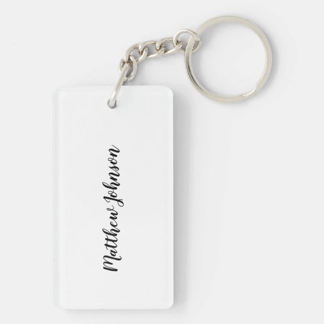 Personalize Dog Newspaper Boss’s Day, Humour Keychain (Back)