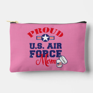 Personalize Dog Tag U.S. Air Force Mom Accessory Pouch