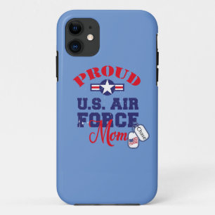 Personalize Dog Tag U.S. Air Force Mom iPhone 11 Case