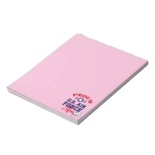 Personalize Dog Tag U.S. Air Force Mom Notepad