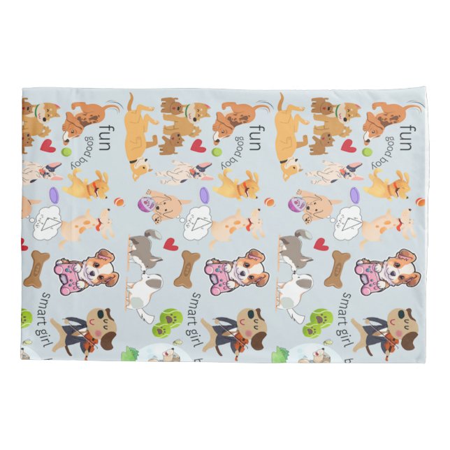 Personalize Doggie Love  Pillowcase (Back)