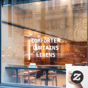 Personalize Dry Cleaners Services Front Window Cling