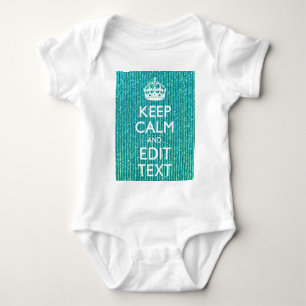 Personalize Easily KEEP CALM AND Edit Text Baby Bodysuit