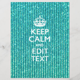 Personalize Easily KEEP CALM AND Edit Text Flyer