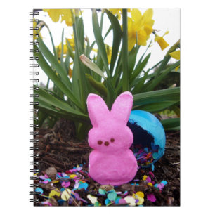 Personalize Easter Bunny Peace Love Art Destiny Notebook