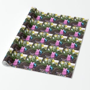 Personalize Easter Bunny Peace Love Art Destiny Wrapping Paper