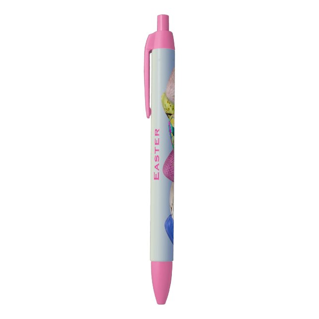 Personalize "Easter"  Half Dozen Easter Eggs Black Ink Pen (Top (Vertical))