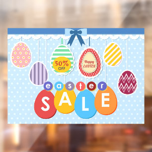 Personalize Easter Sale Shop Business Customize Window Cling
