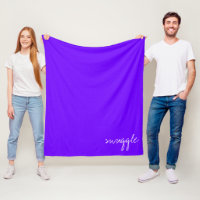 Personalize Electric Indigo Snuggle