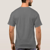 Personalize Elegant Dark Grey Add Image Logo T-Shirt (Back)