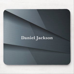 Personalize Elegant Dark Grey Mouse Pad
