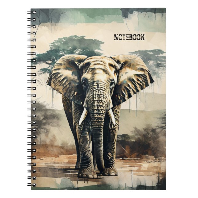 PERSONALIZE: Elephant | Notebook Journal (Front)