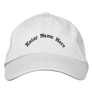 Personalize Enter Your Name Custom Text Cotton-Hat Embroidered Hat