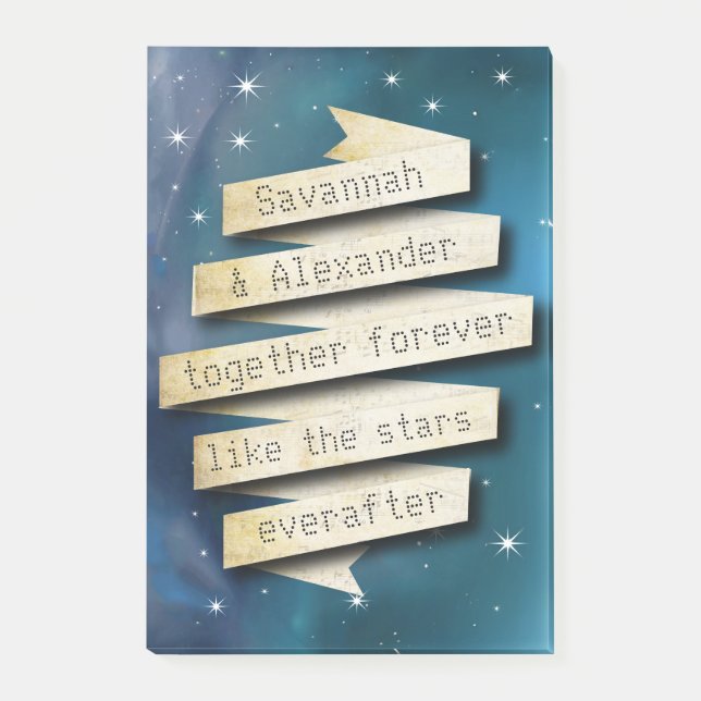 Personalize Everafter Like the Stars Post-it® Note (Front)