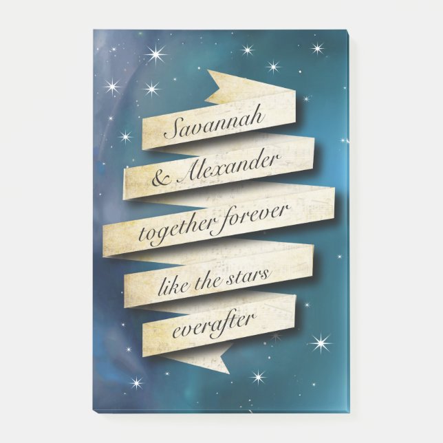 Personalize Everafter Like the Stars Post-it® Note (Front)